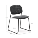 Maddison Dining Chair | Charcoal