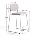 Maddison Stackable Bench Barstool | Beige
