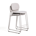 Maddison Stackable Bench Barstool | Beige