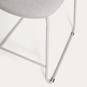 Maddison Stackable Bench Barstool | Beige