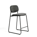 Maddison Stackable Bench Barstool | Charcoal