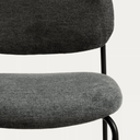 Maddison Stackable Bench Barstool | Charcoal