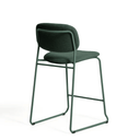 Maddison Stackable Bench Barstool | Green