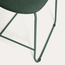 Maddison Stackable Bench Barstool | Green