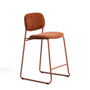 Maddison Stackable Bench Barstool | Terracotta