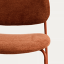 Maddison Stackable Bench Barstool | Terracotta