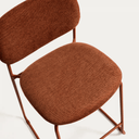 Maddison Stackable Bench Barstool | Terracotta