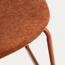 Maddison Stackable Bench Barstool | Terracotta
