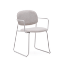 Maddison Dining Chair with Armrest | Beige