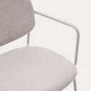 Maddison Dining Chair with Armrest | Beige