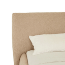 Madrid Curve Bed | Beige Chunky Boucle