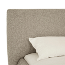Madrid Curve Bed | Mercury Boucle