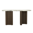 Magnus Marble Console | Matt Ocean / Tobacco Ash