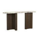 Magnus Marble Console | Matt Ocean / Tobacco Ash