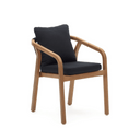 Malaret Patio Dining Chair | Black