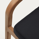 Malaret Patio Dining Chair | Black