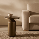 Malya Side Table | Brushed Copper