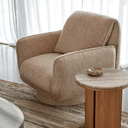 Marion Swivel Armchair | Toasted Oat