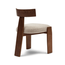 Mei Dining Chair | Tusk Beige / Walnut Brown