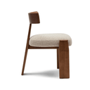 Mei Dining Chair | Tusk Beige / Walnut Brown