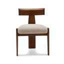 Mei Dining Chair | Tusk Beige / Walnut Brown