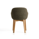 Meila Dining Chair With Arms | Green Chenille / Natural Ash