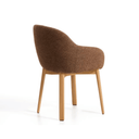 Meila Dining Chair With Arms | Terracotta Chenille / Natural Ash