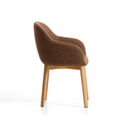 Meila Dining Chair With Arms | Terracotta Chenille / Natural Ash