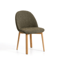 Meila Dining Chair | Green Chenille / Natural Ash