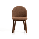 Meila Dining Chair | Terracotta Chenille / Walnut Brown
