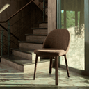 Meila Dining Chair | Terracotta Chenille / Walnut Brown