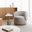 Memora Swivel Armchair | Limestone