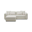 Meza Modular Sofa With Chaise | Ivory White