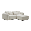 Meza Modular Sofa With Chaise | Ivory White