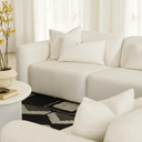 Meza Modular Sofa With Chaise | Ivory White