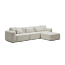 Meza Modular Sofa With Chaise | Ivory White