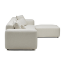 Meza Modular Sofa With Chaise | Ivory White