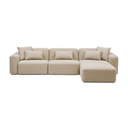 Meza Modular Sofa With Chaise | Biscuit