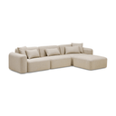 Meza Modular Sofa With Chaise | Biscuit