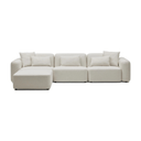 Meza Modular Sofa With Chaise | Ivory White