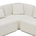 Meza Modular Sofa Corner | Ivory White