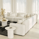 Meza Modular Sofa Corner | Ivory White