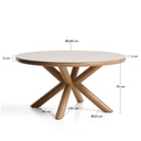 Mirtia Round Patio Dining Table