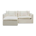 Moko 2 Seater Chaise Sofa | Snow