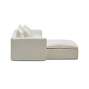 Moko 2 Seater Chaise Sofa | Snow