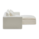 Moko 2 Seater Chaise Sofa | Snow
