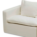 Moko 2 Seater Chaise Sofa | Snow