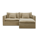 Moko 2 Seater Chaise Sofa | Warm Stone