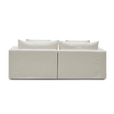 Moko 2 Seater Chaise Sofa | Snow