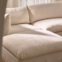Moko 3 Seater Chaise Sofa | Snow
